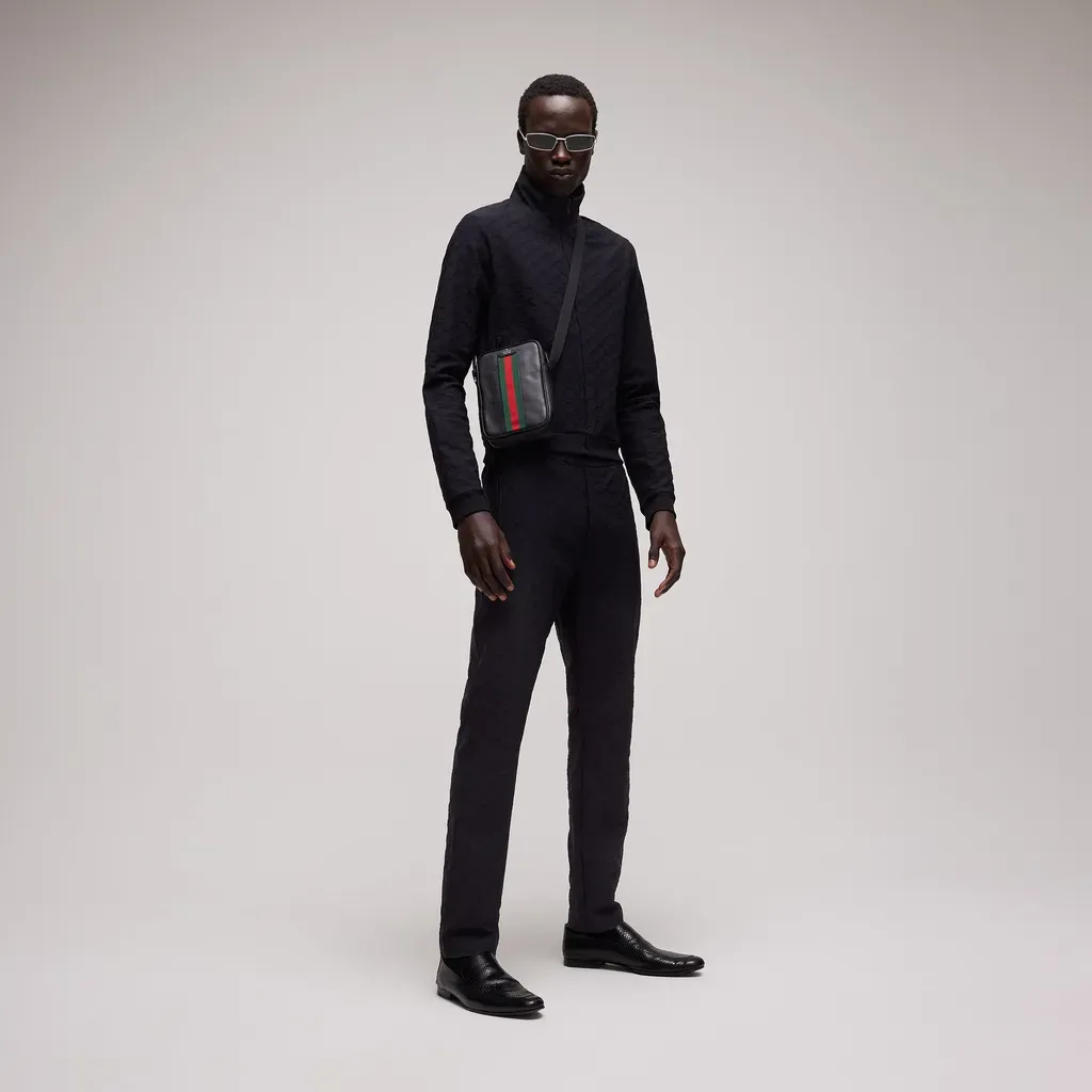 Gg Jersey Jacquard Zip Jacket