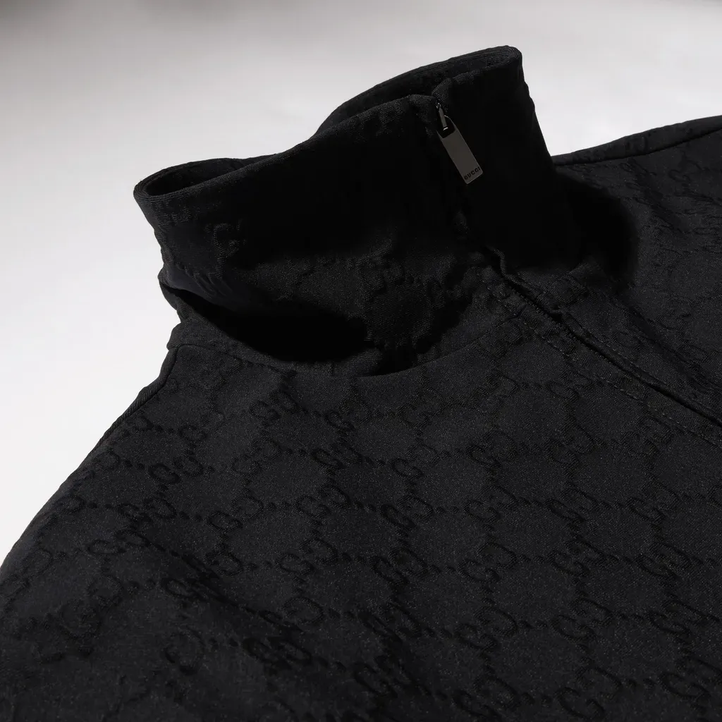 Gg Jersey Jacquard Zip Jacket