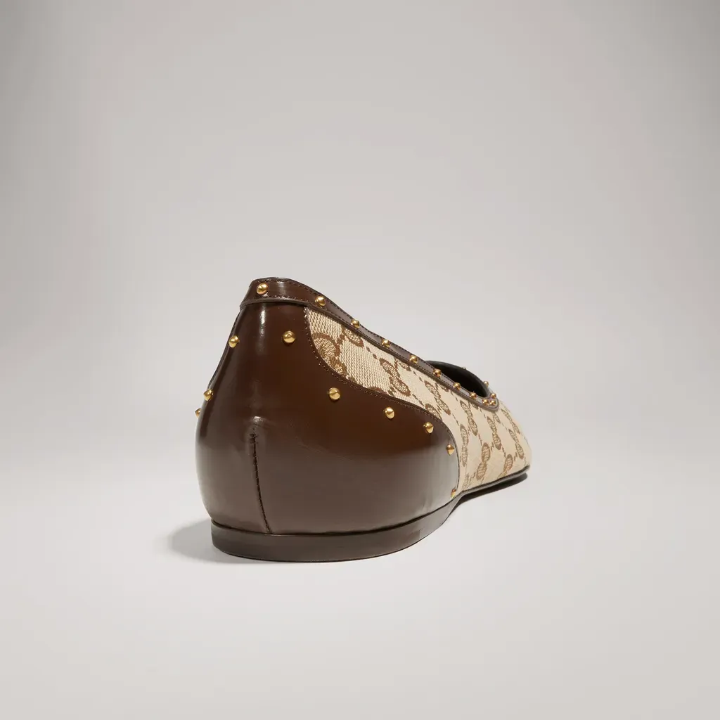 Point-Toe Studded Loafer