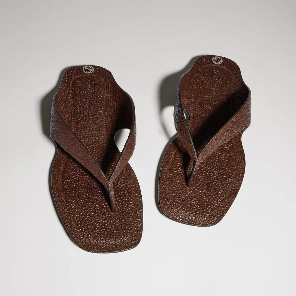 Thong Sandal With Interlocking G