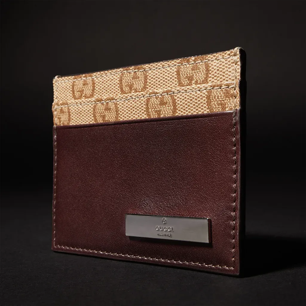 Card Case With Metal Tag
