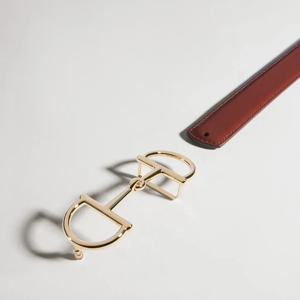 Reversible Belt With Horsebit Buckle