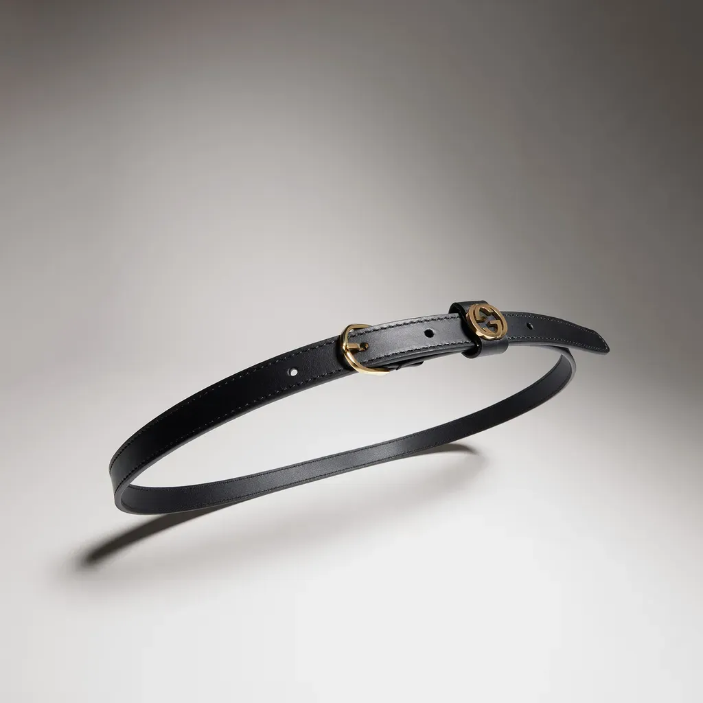 Thin Belt With Round Buckle