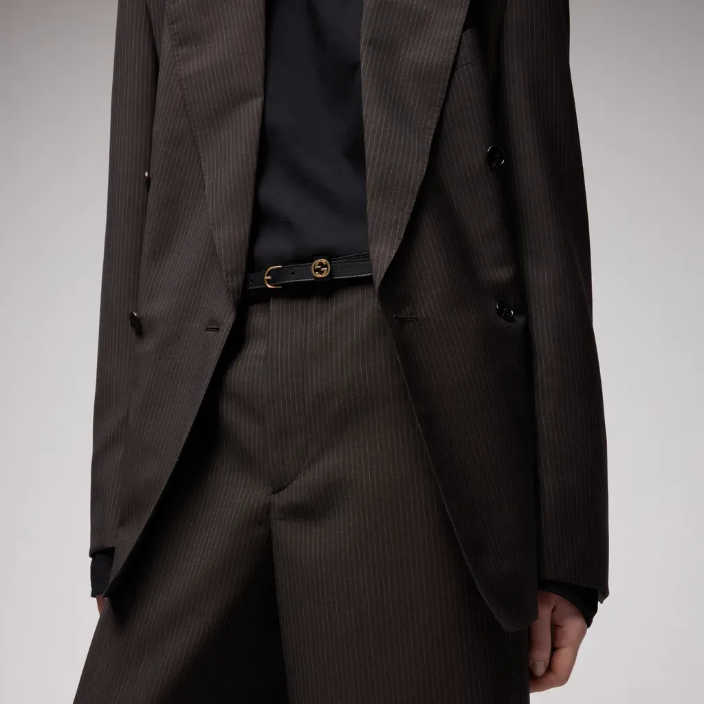 Thin Belt With Round Buckle