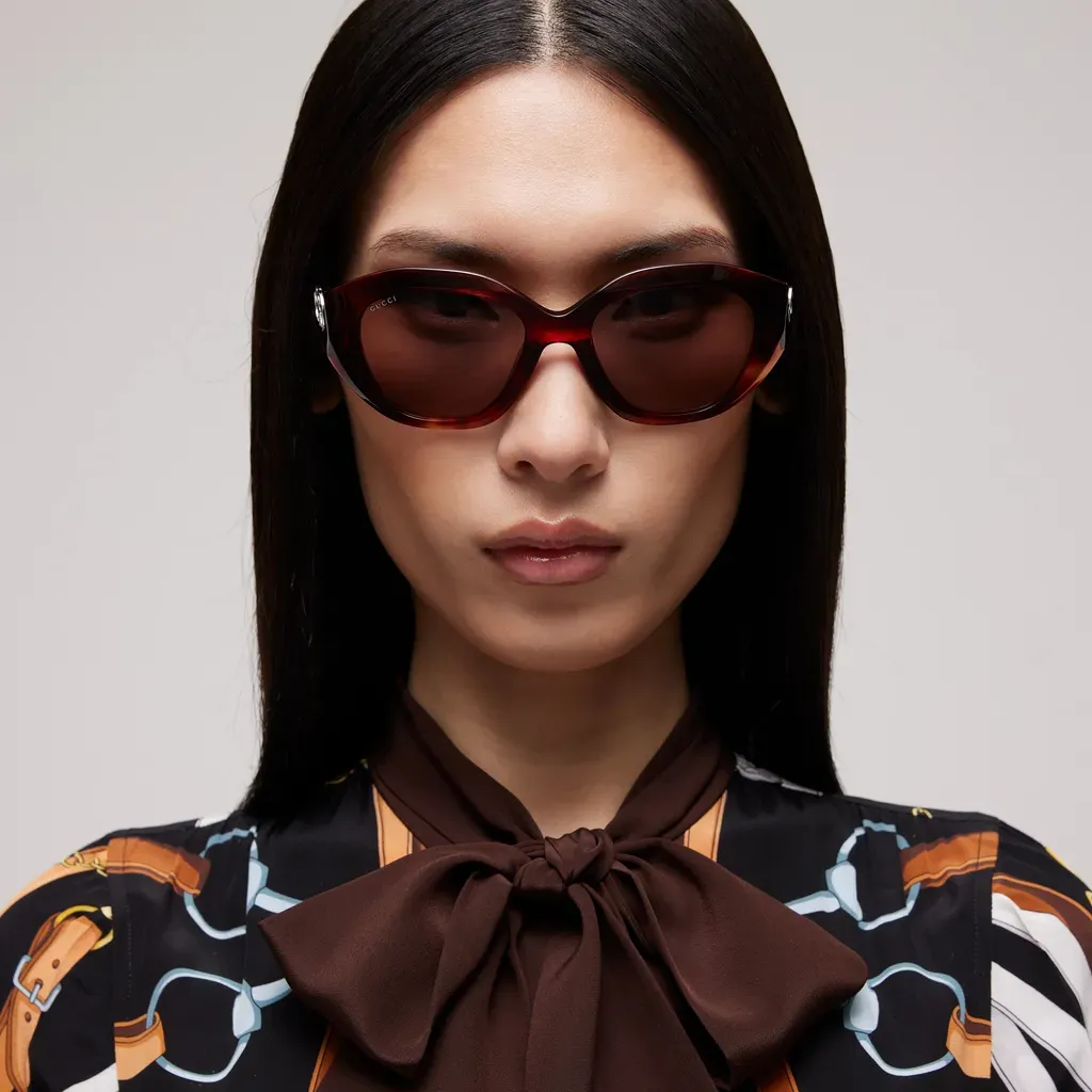 Geometric-Frame Sunglasses