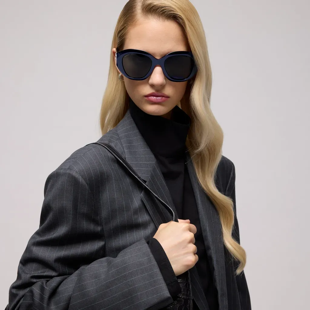 Geometric-Frame Sunglasses