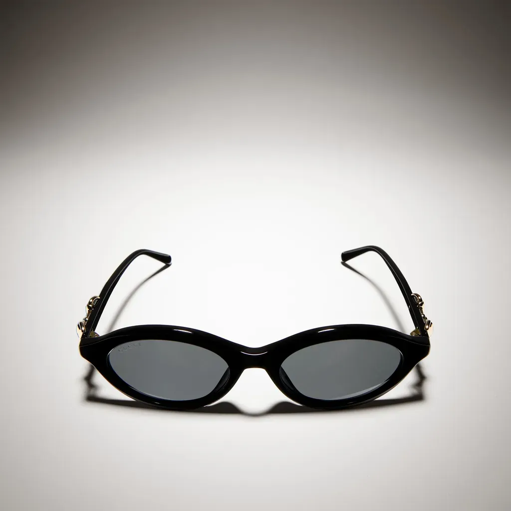 Oval-Frame Sunglasses