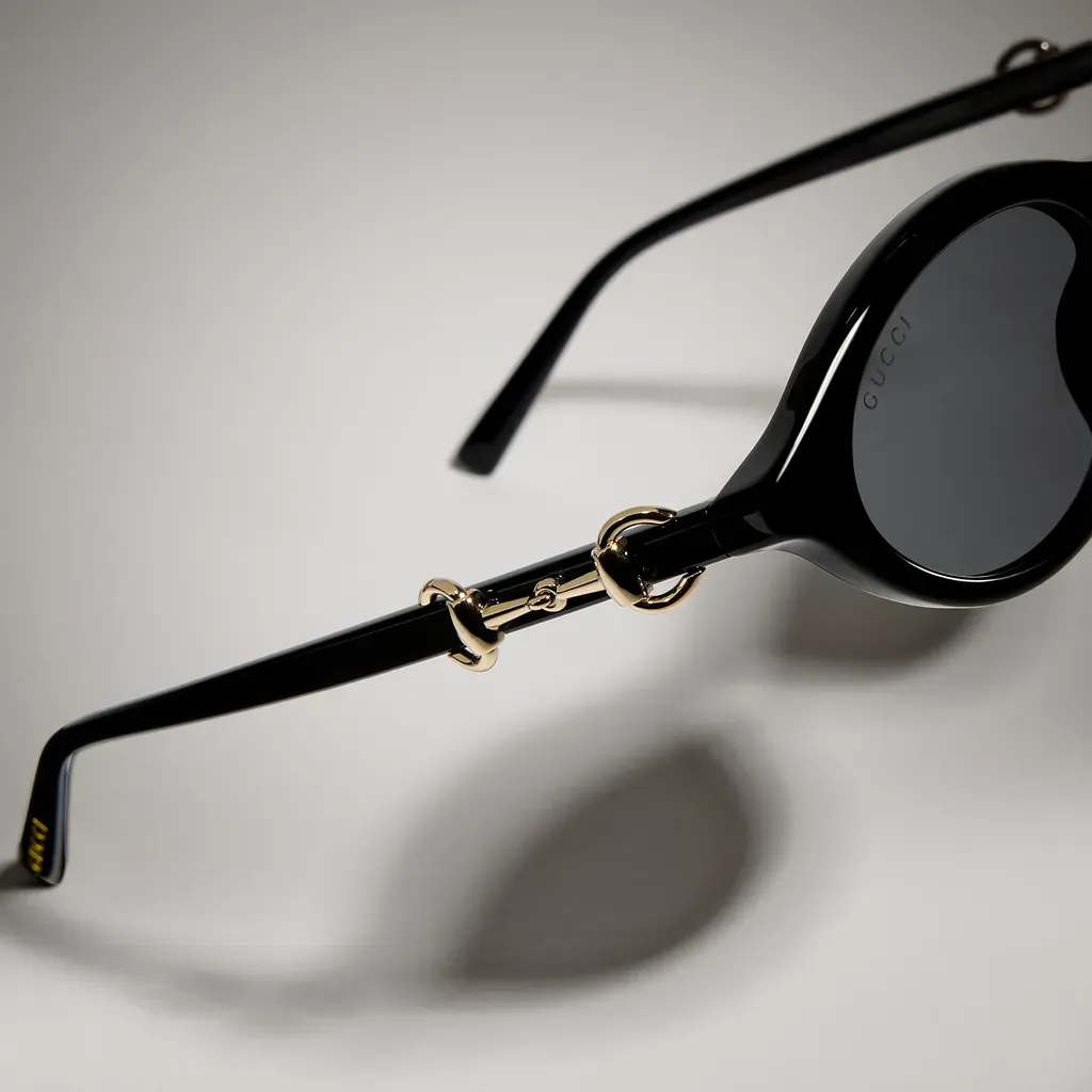 Oval-Frame Sunglasses