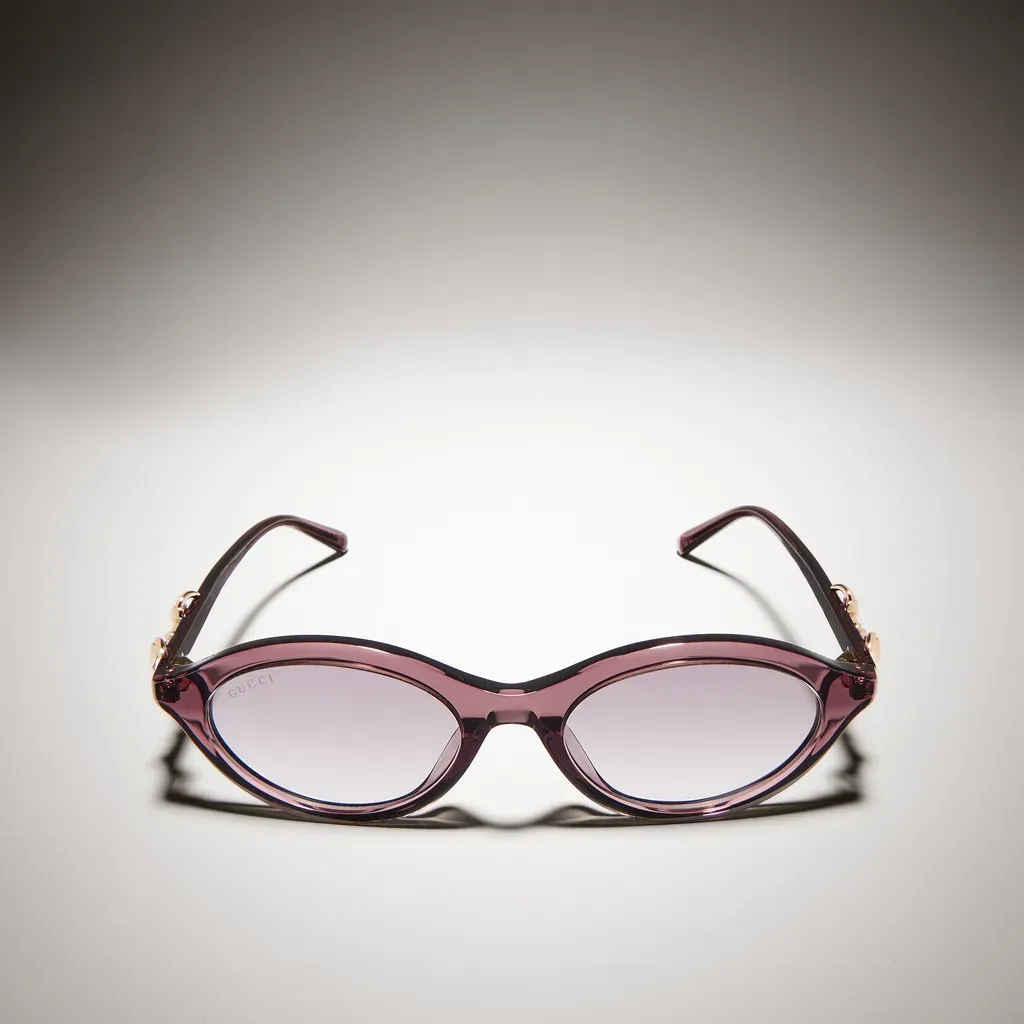 Oval-Frame Sunglasses