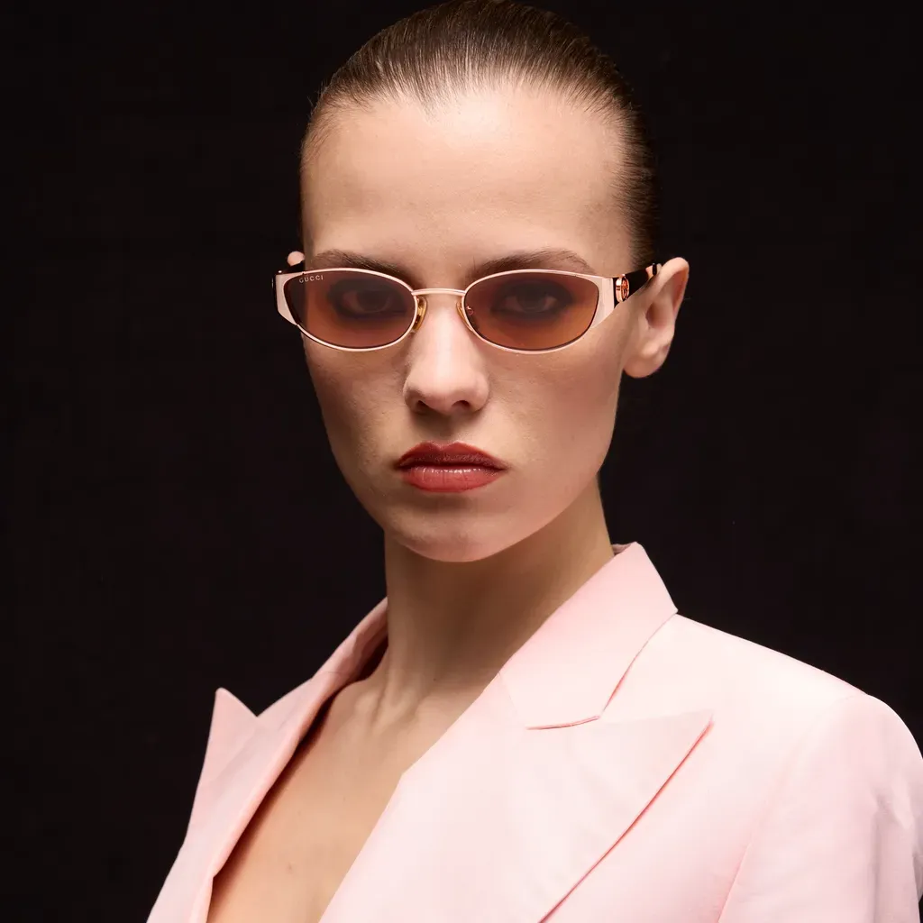 Oval-Frame Sunglasses