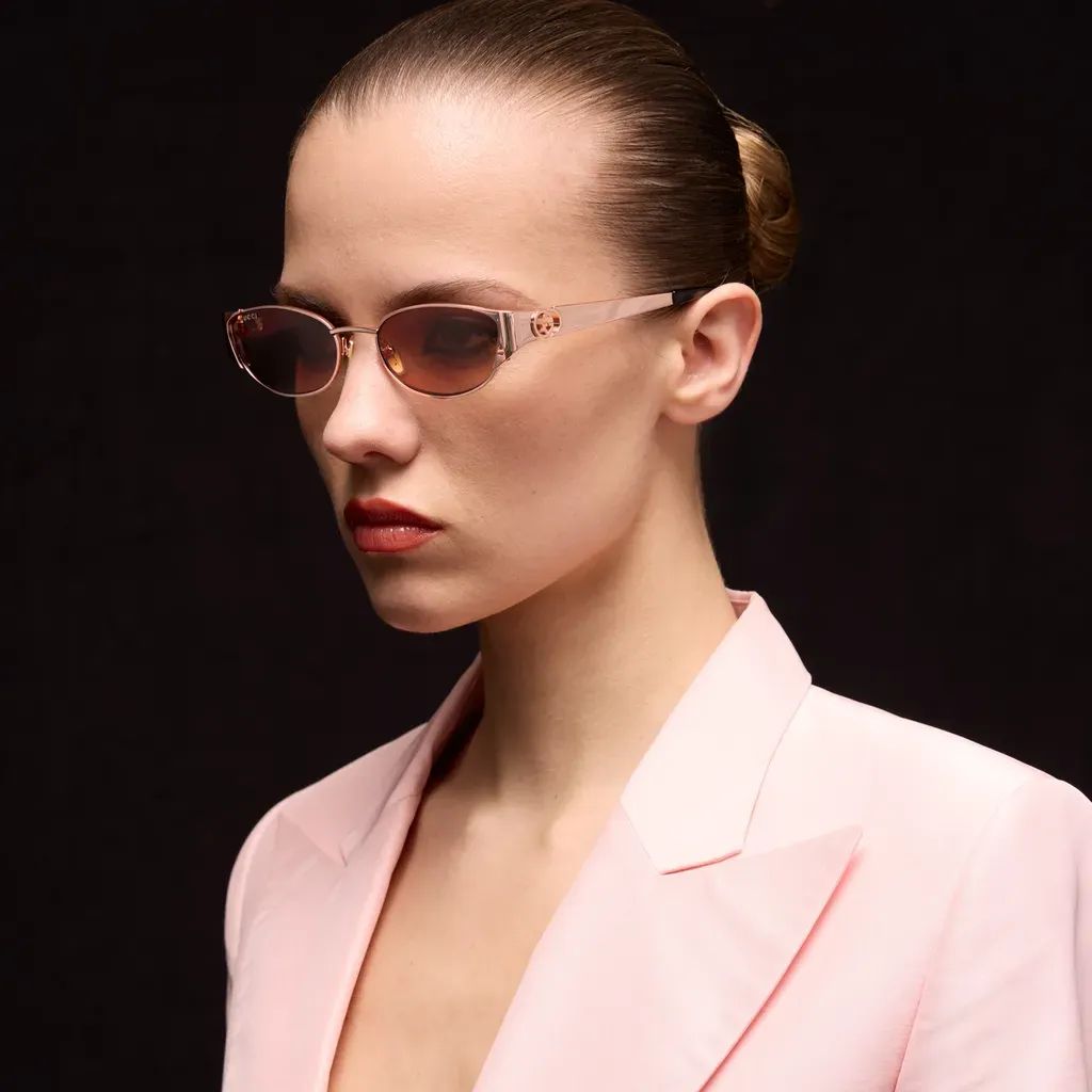 Oval-Frame Sunglasses