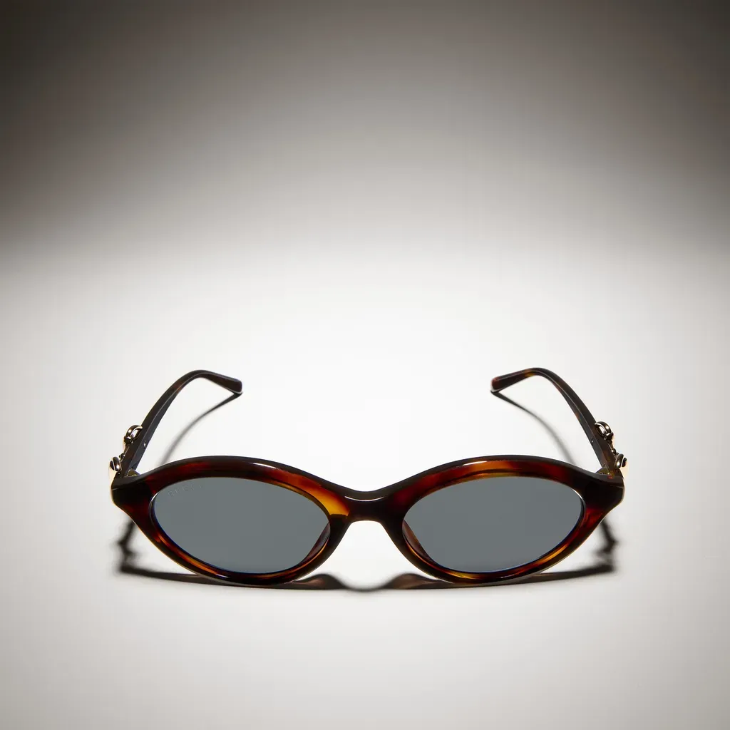 Oval-Frame Sunglasses