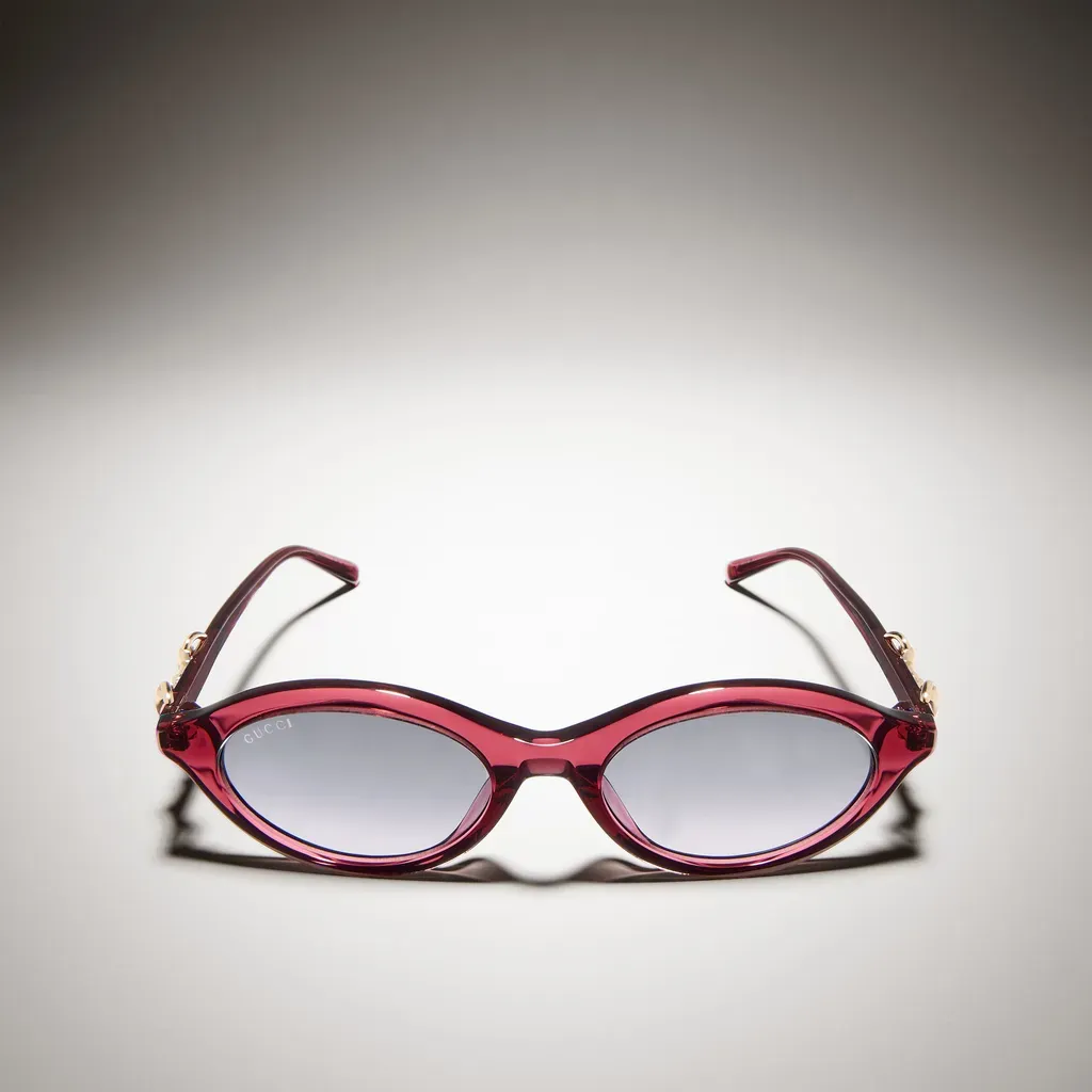 Oval-Frame Sunglasses