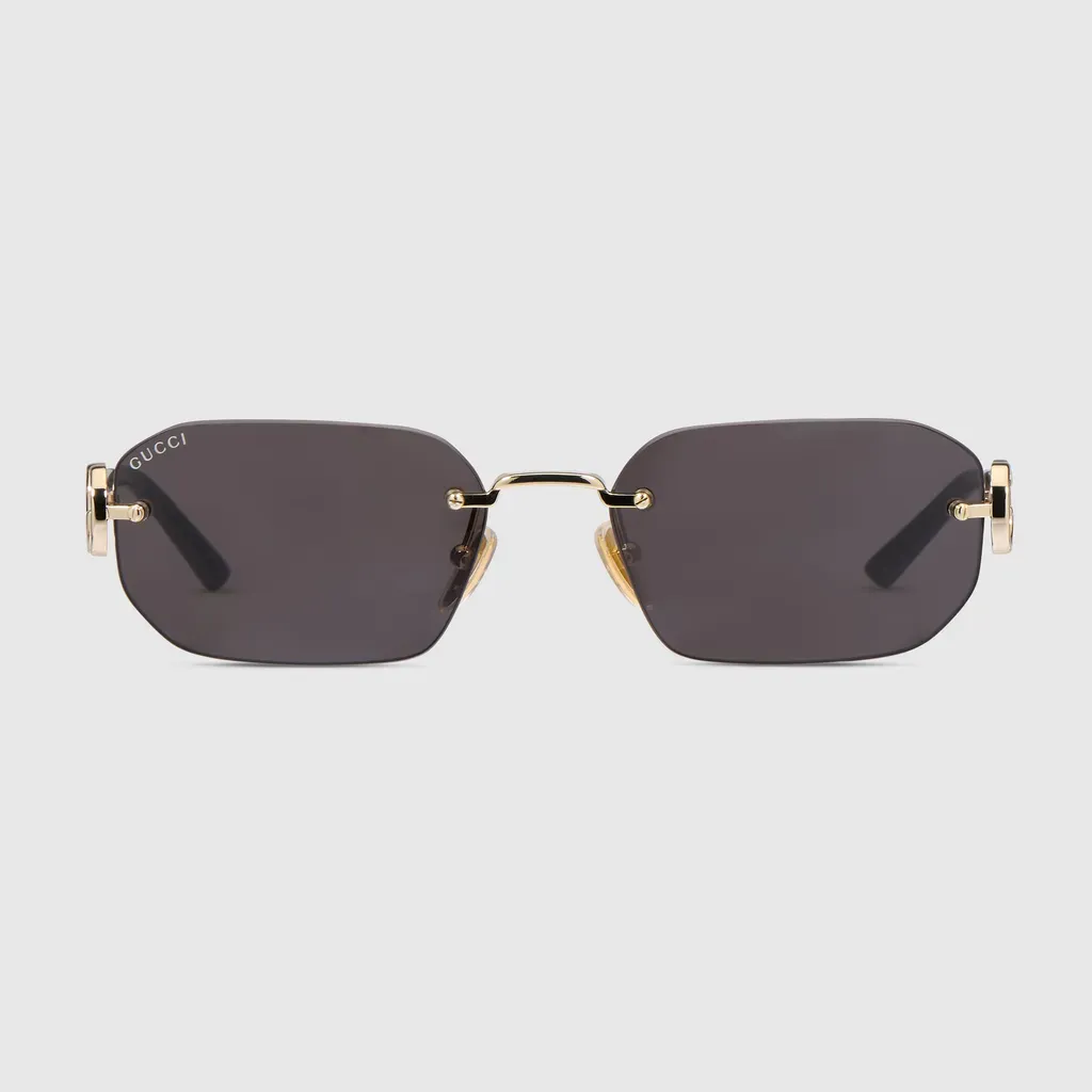 Rectangular-Frame Sunglasses