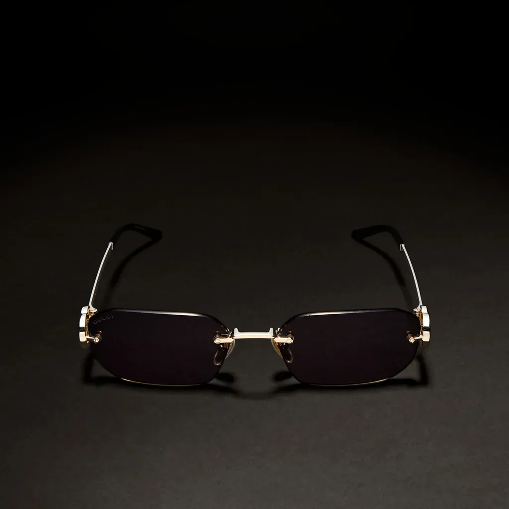 Rectangular-Frame Sunglasses