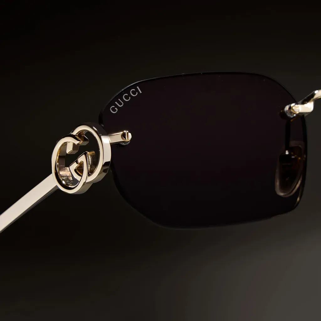 Rectangular-Frame Sunglasses