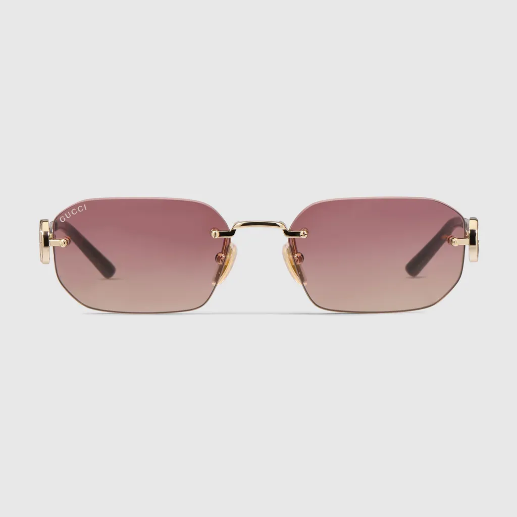 Rectangular-Frame Sunglasses