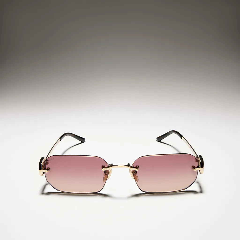 Rectangular-Frame Sunglasses