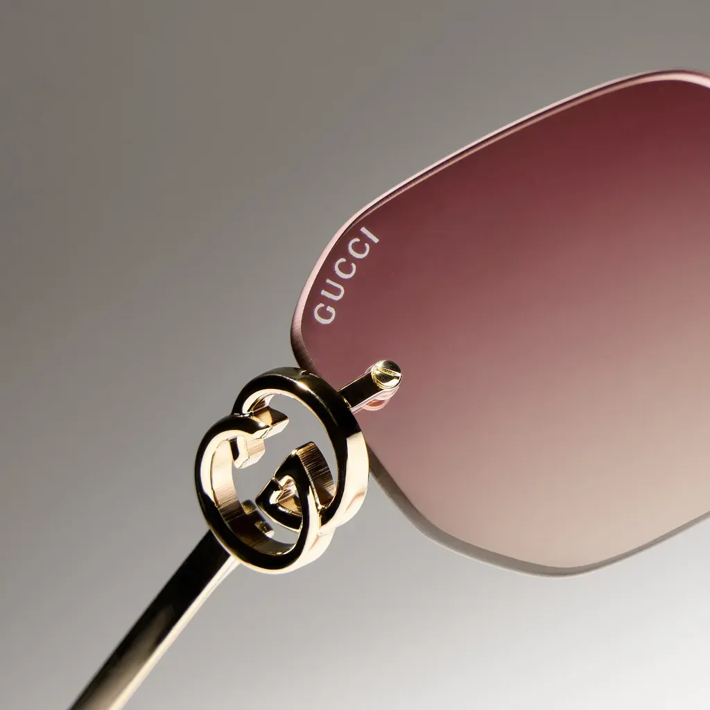 Rectangular-Frame Sunglasses