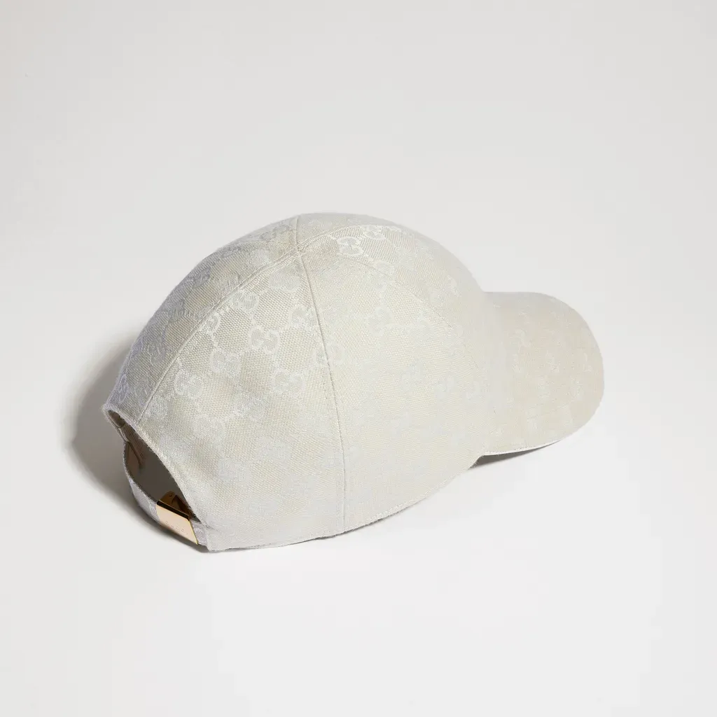 Gg Cotton Canvas Baseball Hat