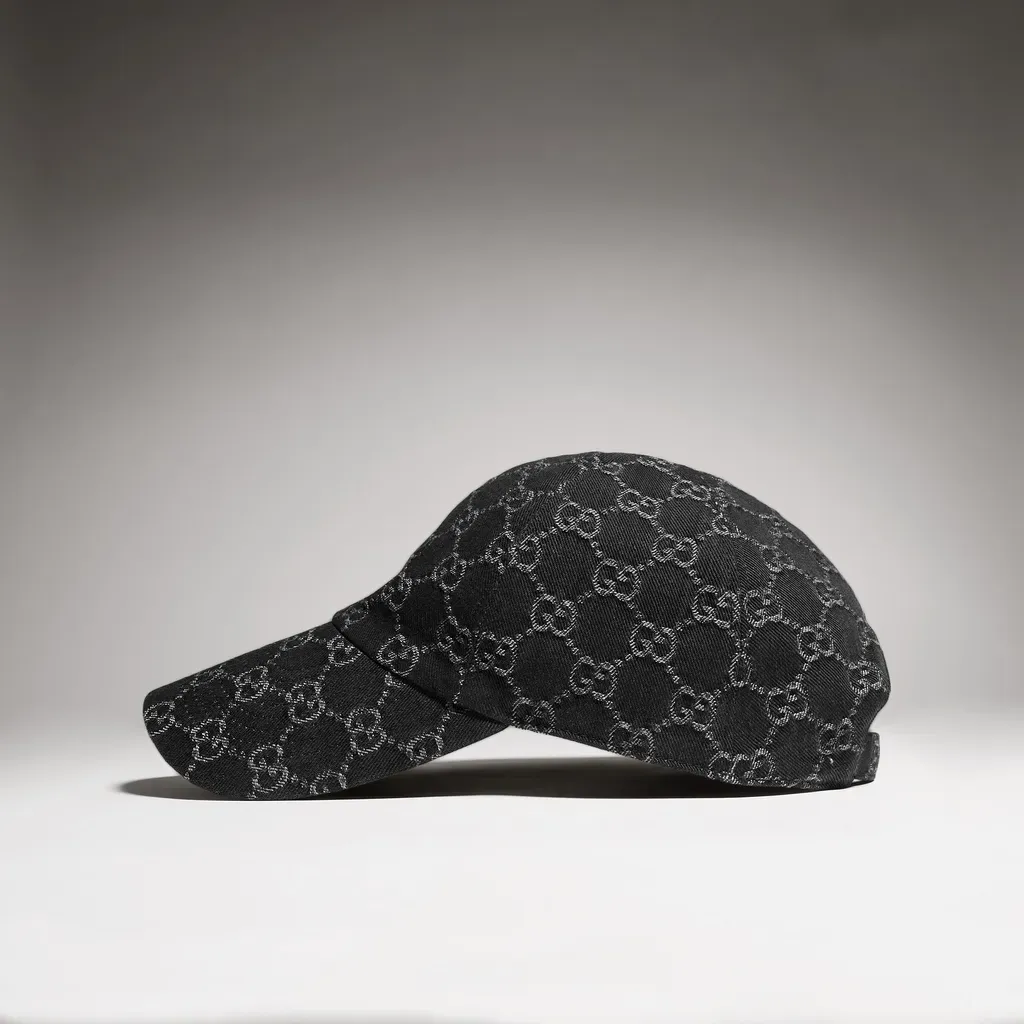 Gg Cotton Denim Baseball Hat