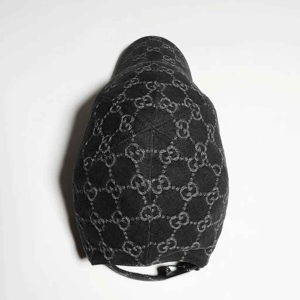 Gg Cotton Denim Baseball Hat