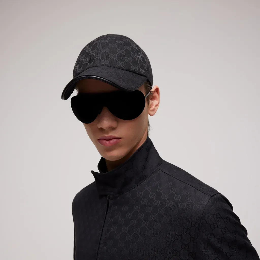 Gg Cotton Canvas Baseball Hat