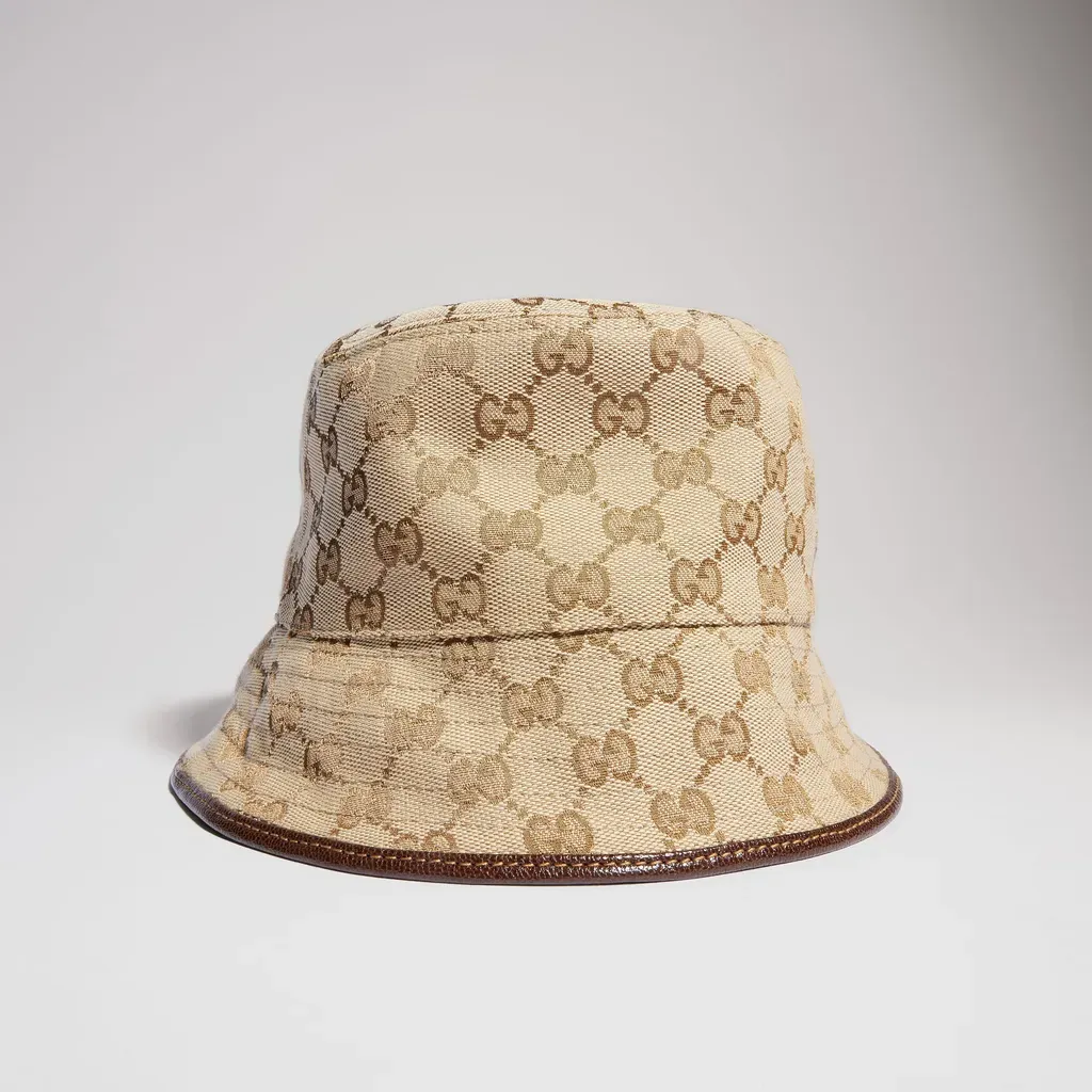 Gg Cotton Canvas Bucket Hat