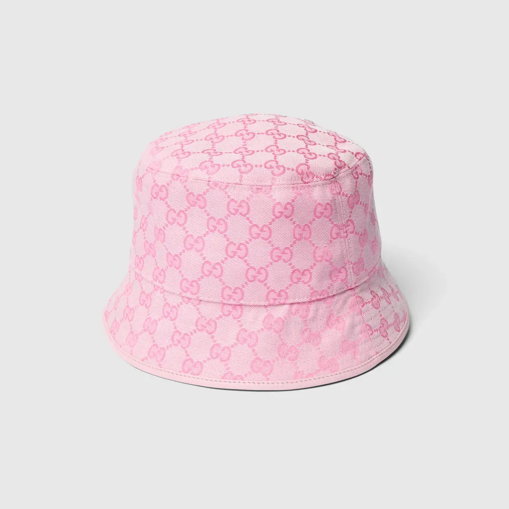 Gg Cotton Canvas Bucket Hat