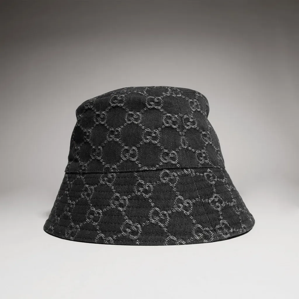 Gg Cotton Denim Bucket Hat