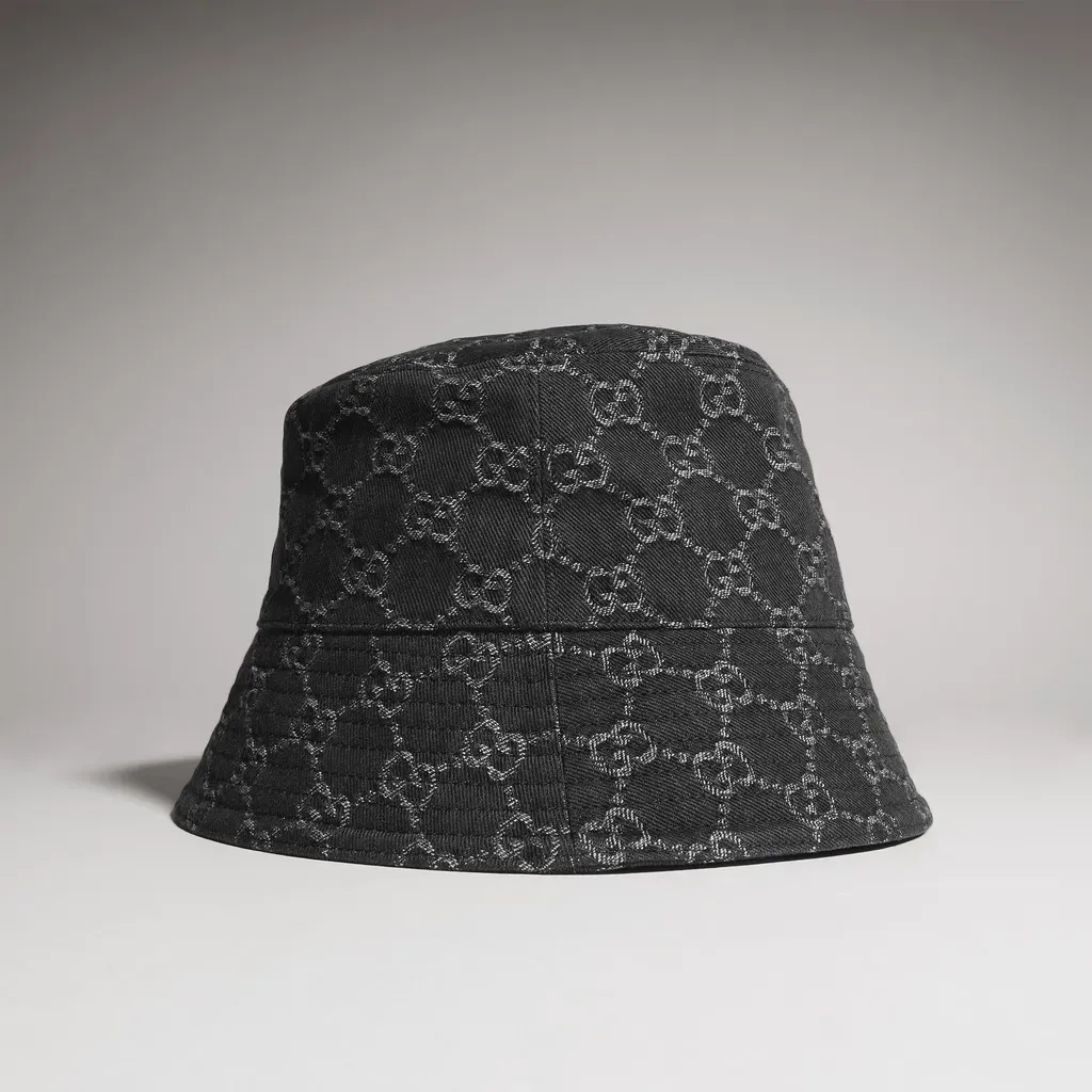 Gg Cotton Denim Bucket Hat