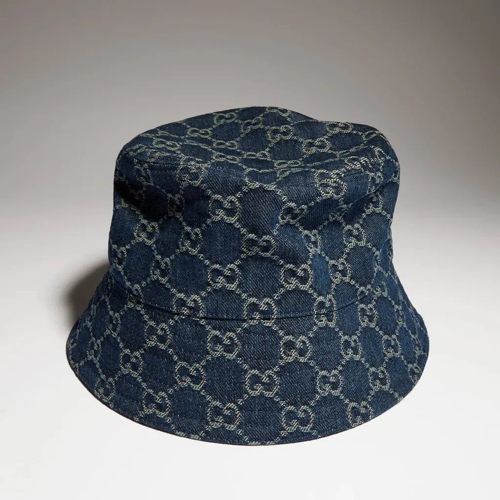 Gg Cotton Denim Bucket Hat