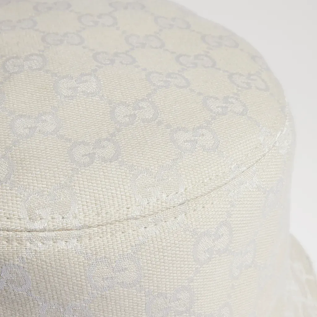 Reversible Gg Cotton Canvas Bucket Hat