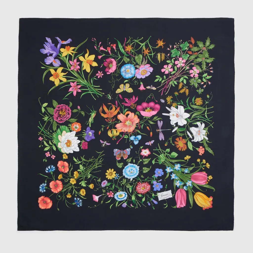 Printed Silk Wool Shawl
