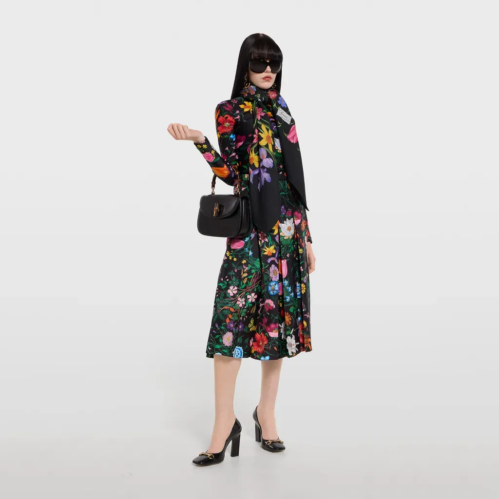 Printed Silk Wool Shawl