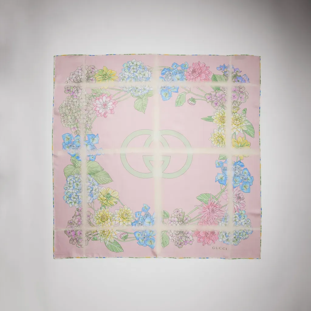 Printed Silk Twill Carré