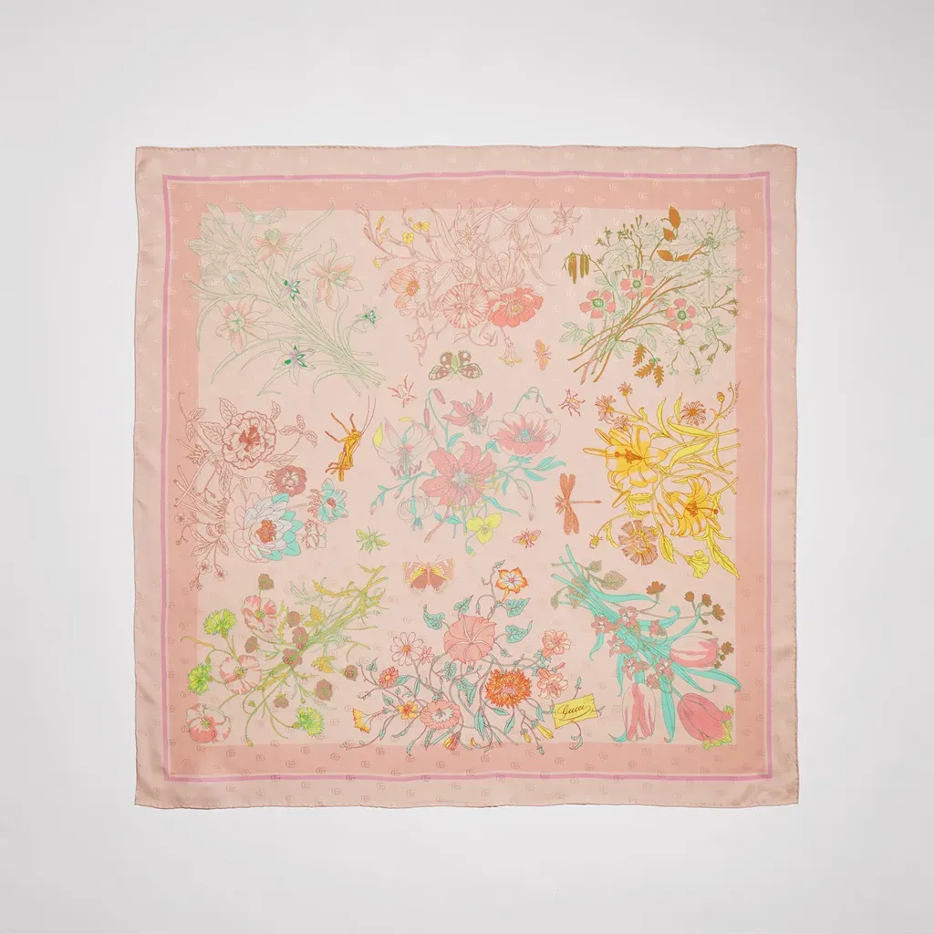 Printed Silk Twill Carré