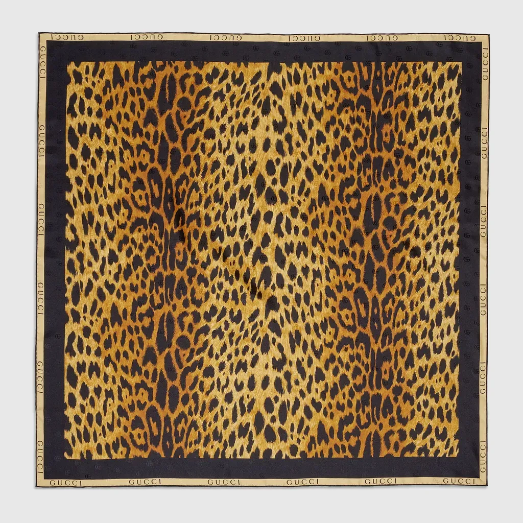 Printed Silk Twill Carré