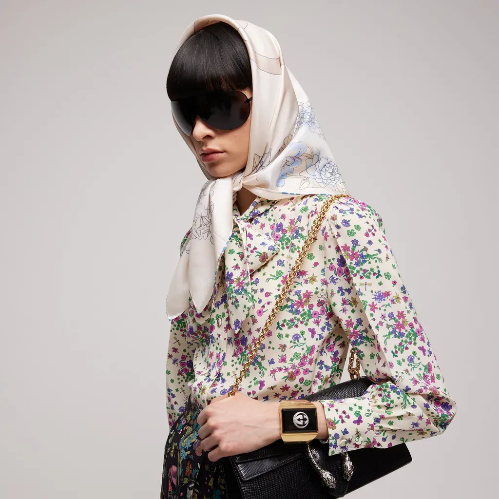Printed Silk Twill Carré
