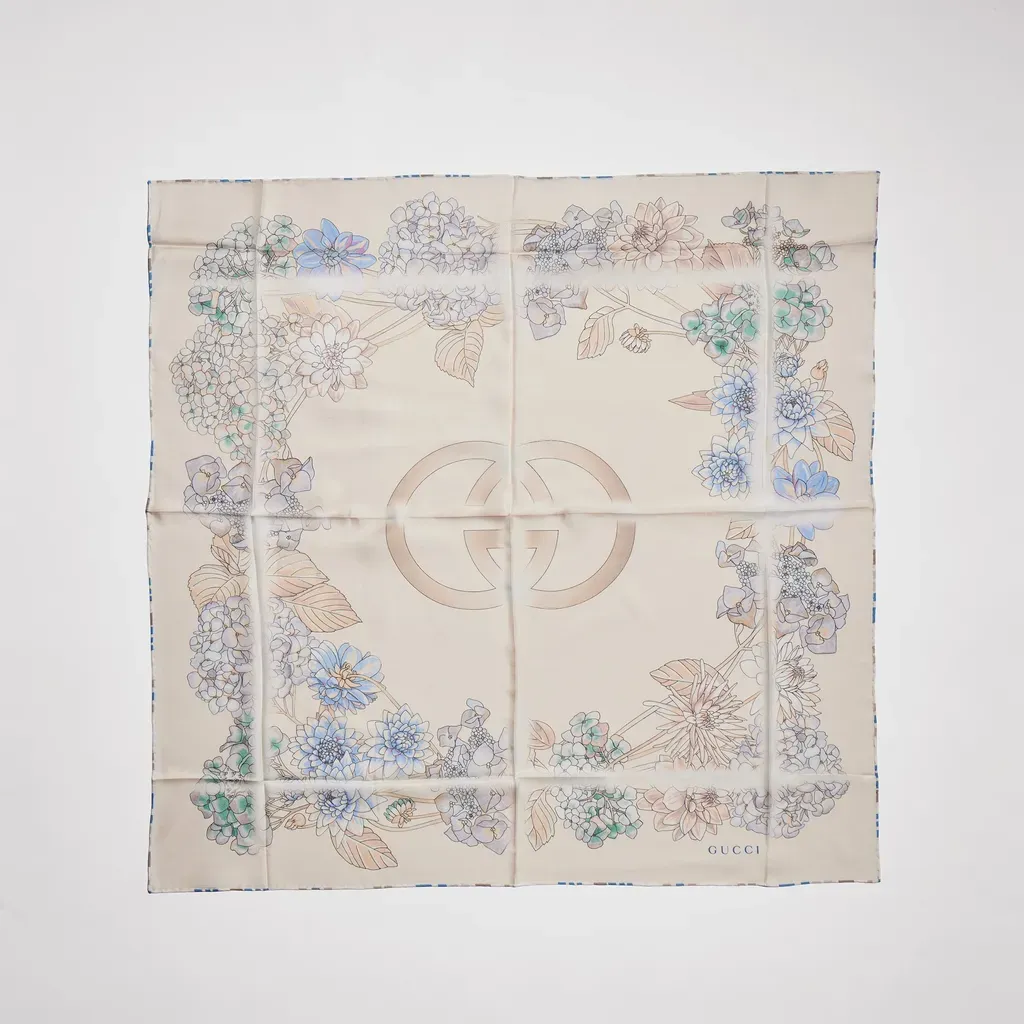 Printed Silk Twill Carré