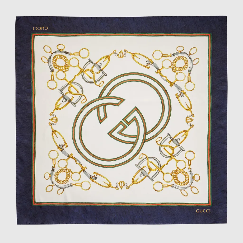 Printed Silk Carré Your Majesty