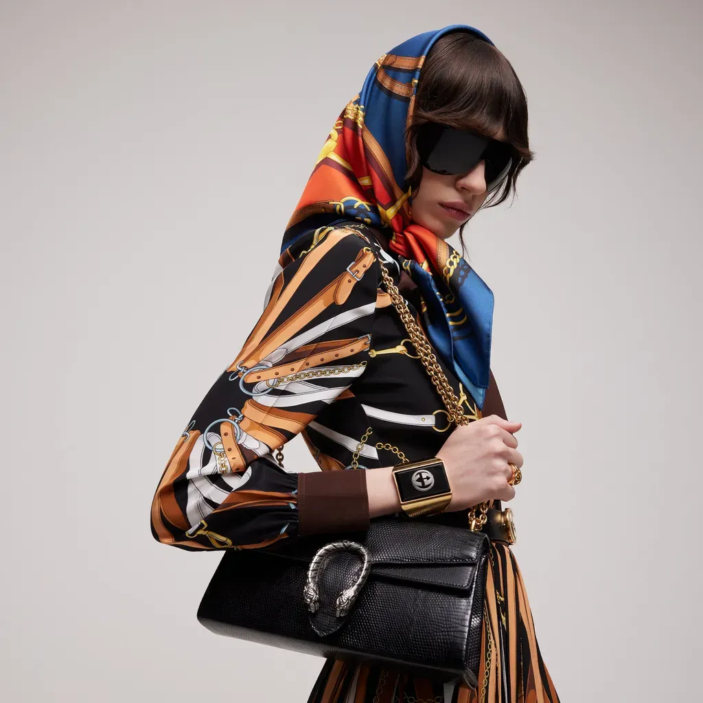 Reversible Printed Silk Twill Carré