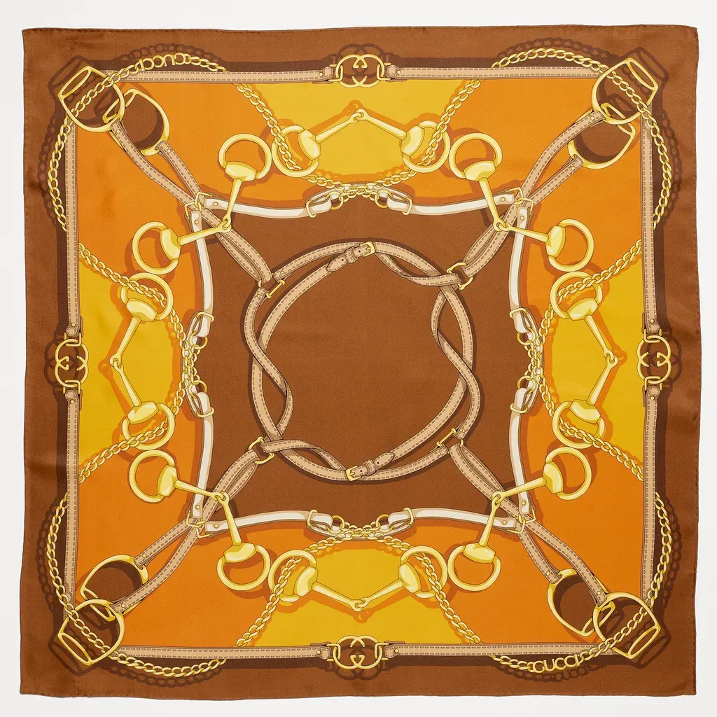 Reversible Printed Silk Twill Carré