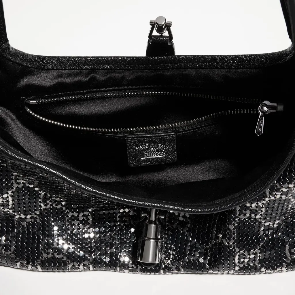 Jackie Slim Metallic Evening Bag