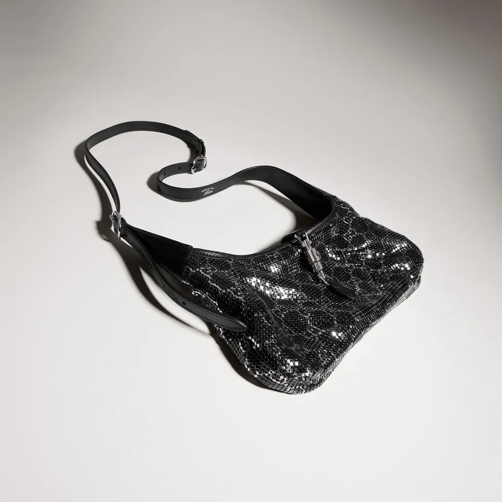 Jackie Slim Metallic Evening Bag