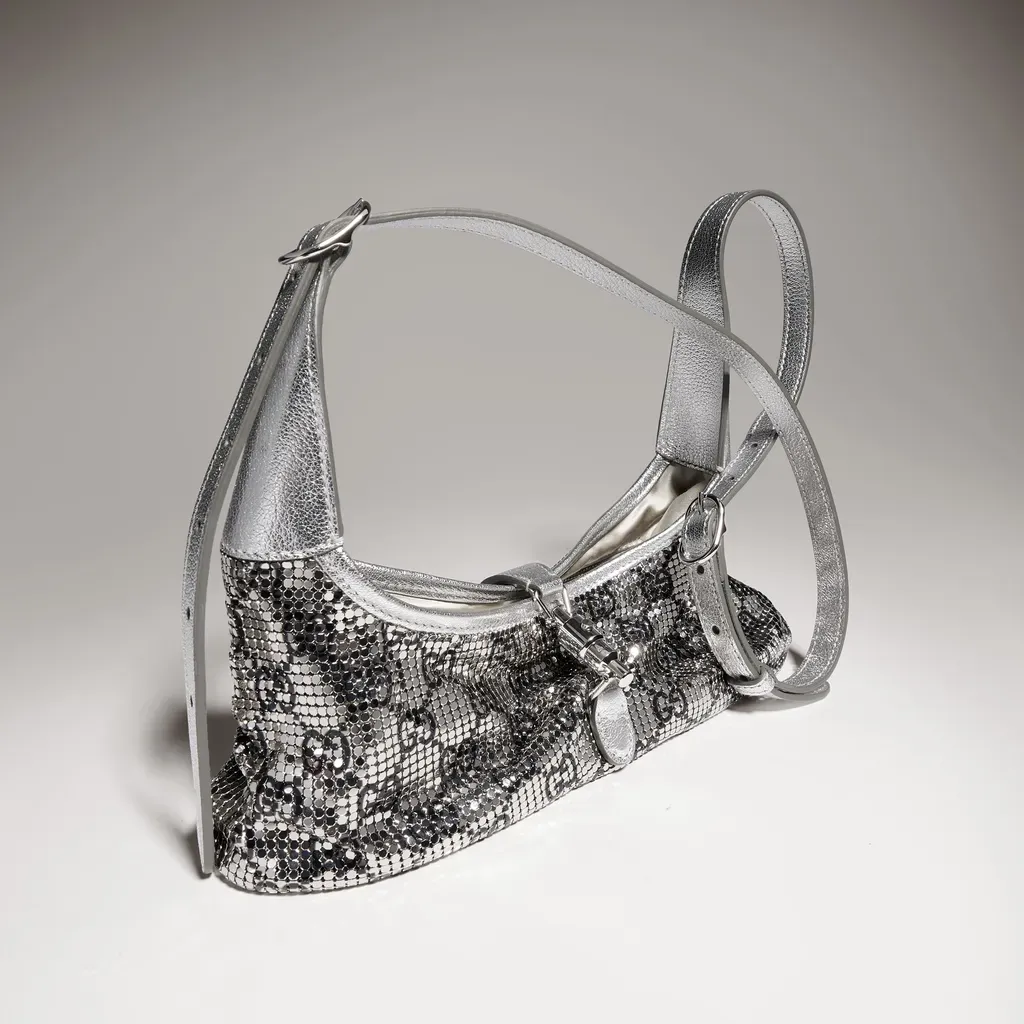 Jackie Slim Metallic Evening Bag