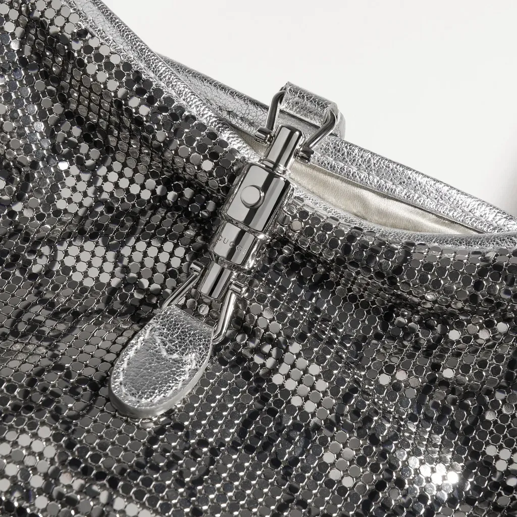 Jackie Slim Metallic Evening Bag