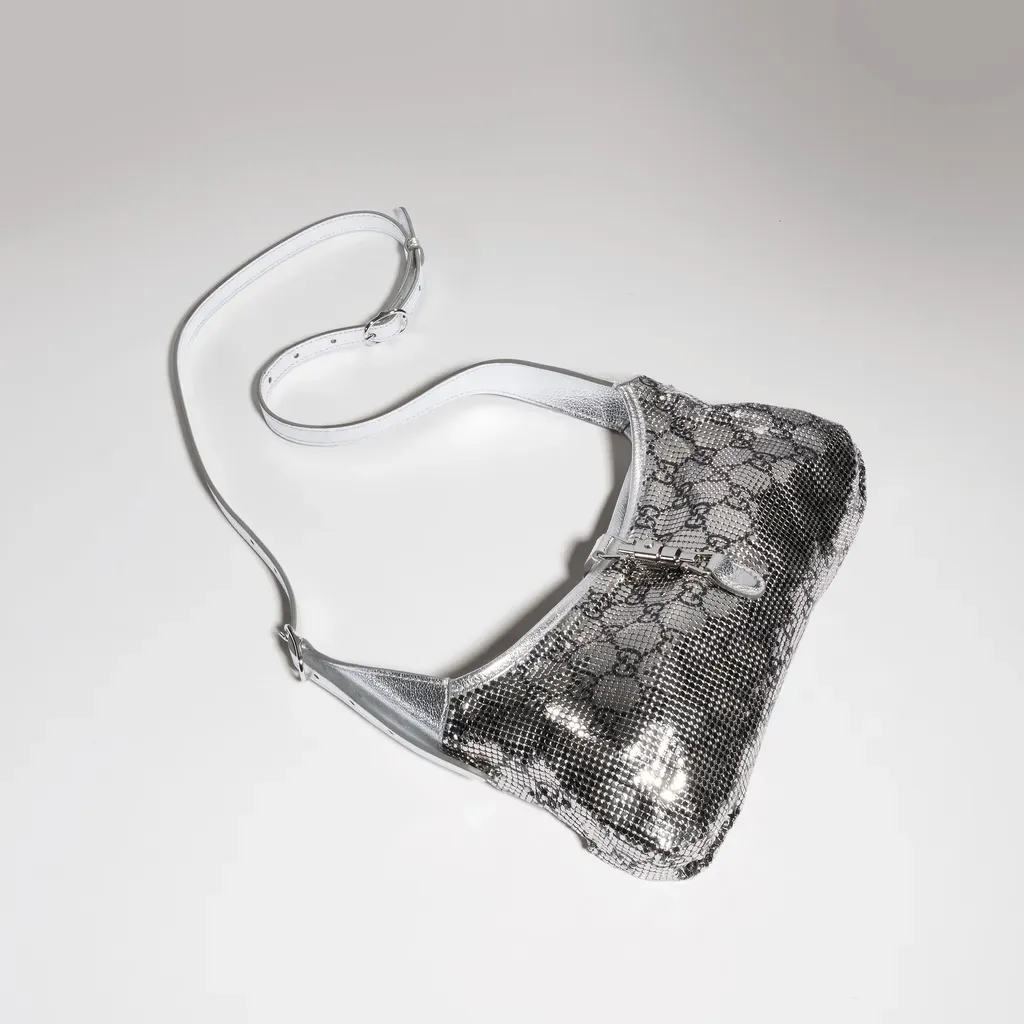 Jackie Slim Metallic Evening Bag