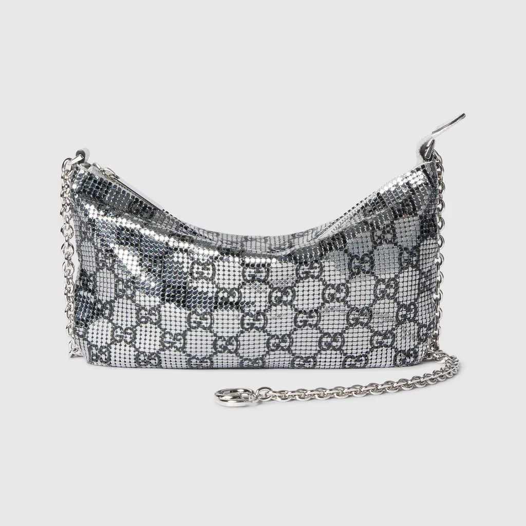 Metallic Evening Bag With Charm
