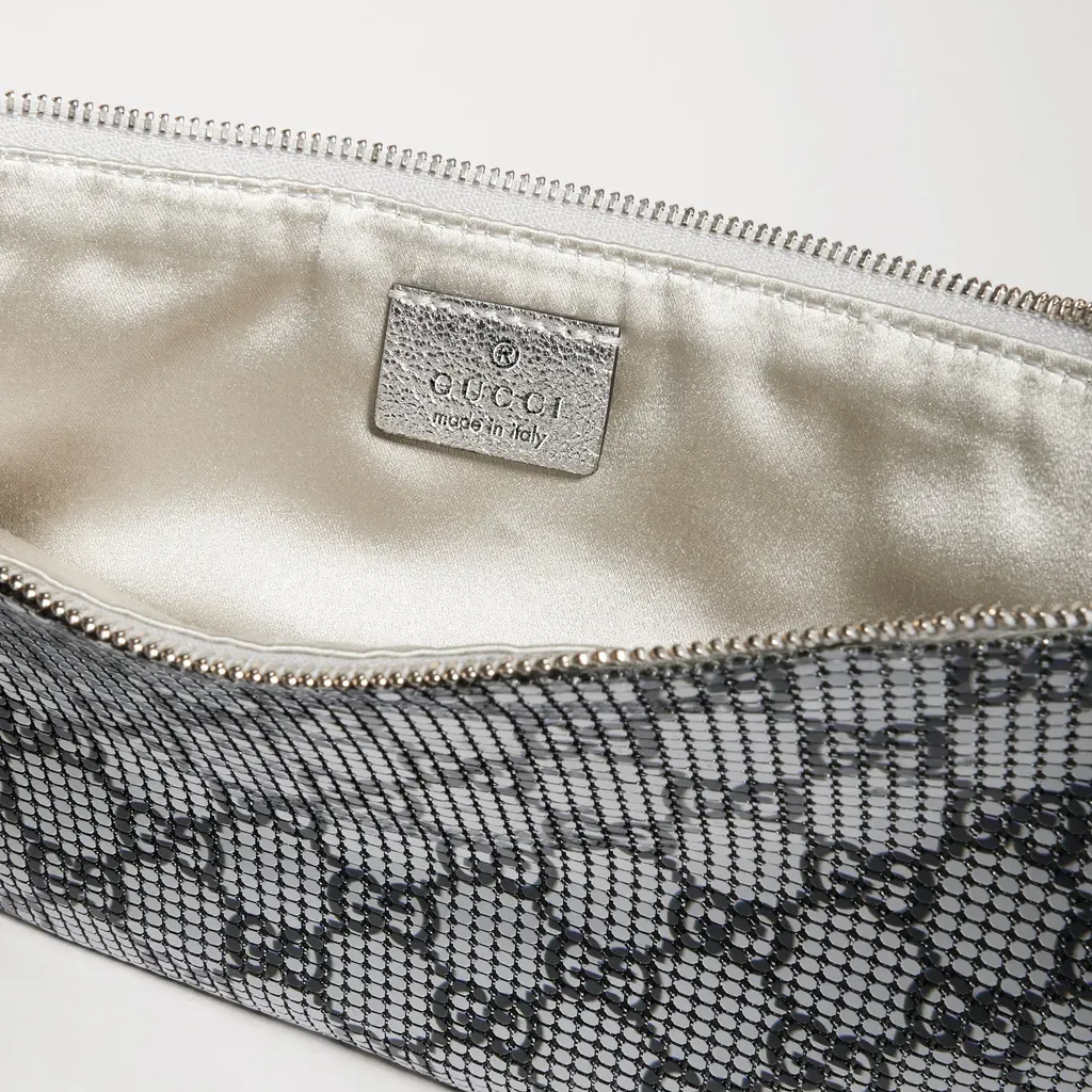 Metallic Evening Bag With Charm
